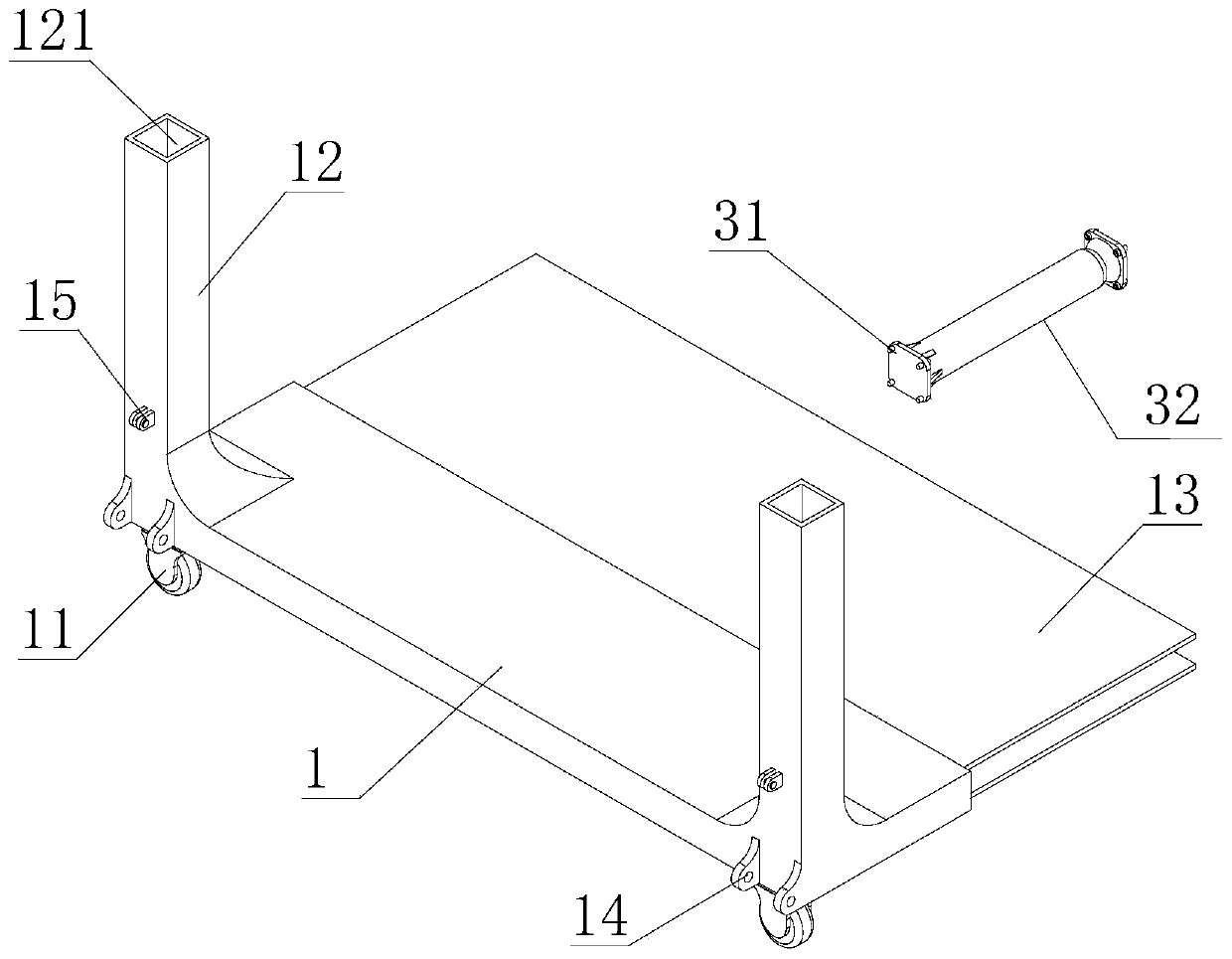 Green building supporting platform convenient for rapid construction