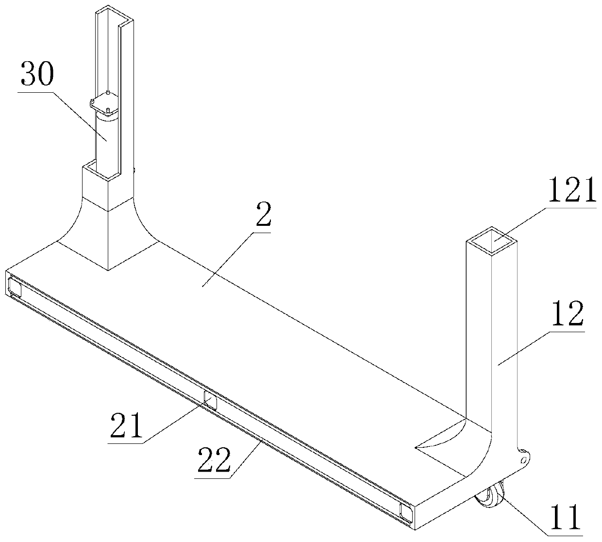 Green building supporting platform convenient for rapid construction