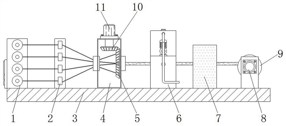 Aluminum alloy cable stranded wire equipment with coating mechanism