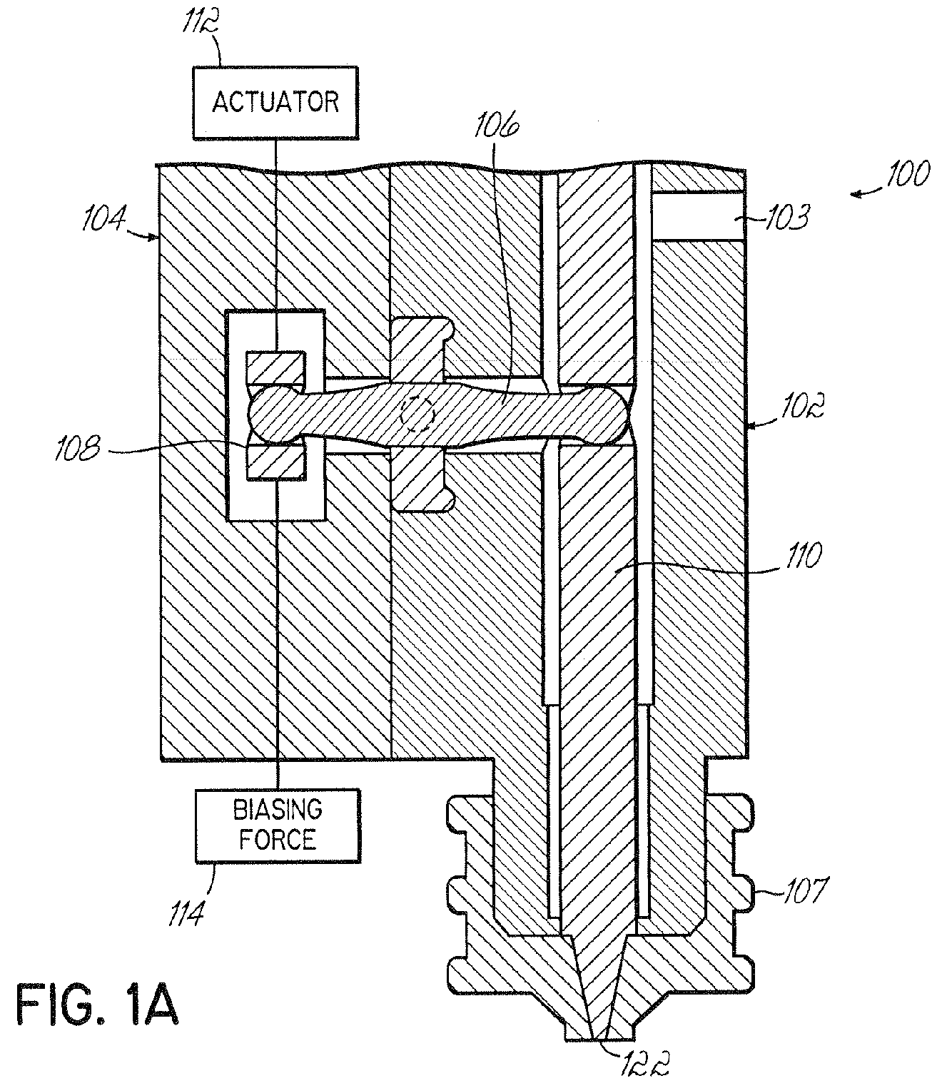 Dispenser having a pivoting actuator assembly