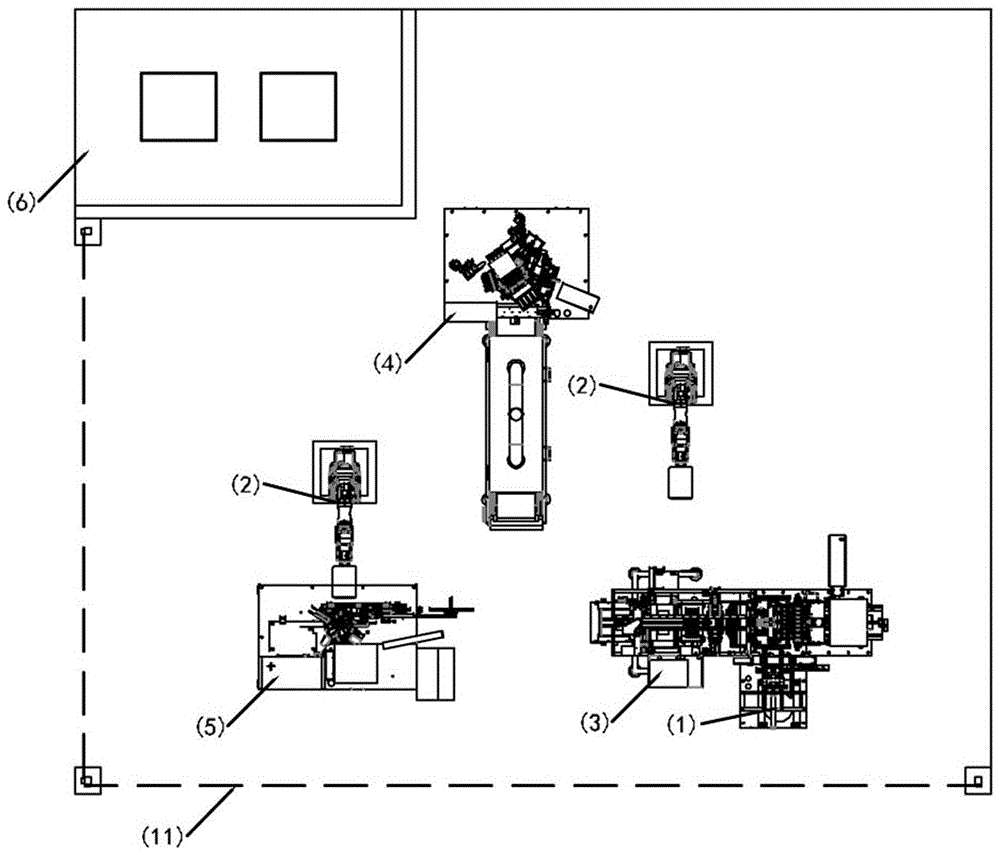 Intelligent grabbing robot system integration of toy motor assembling production line