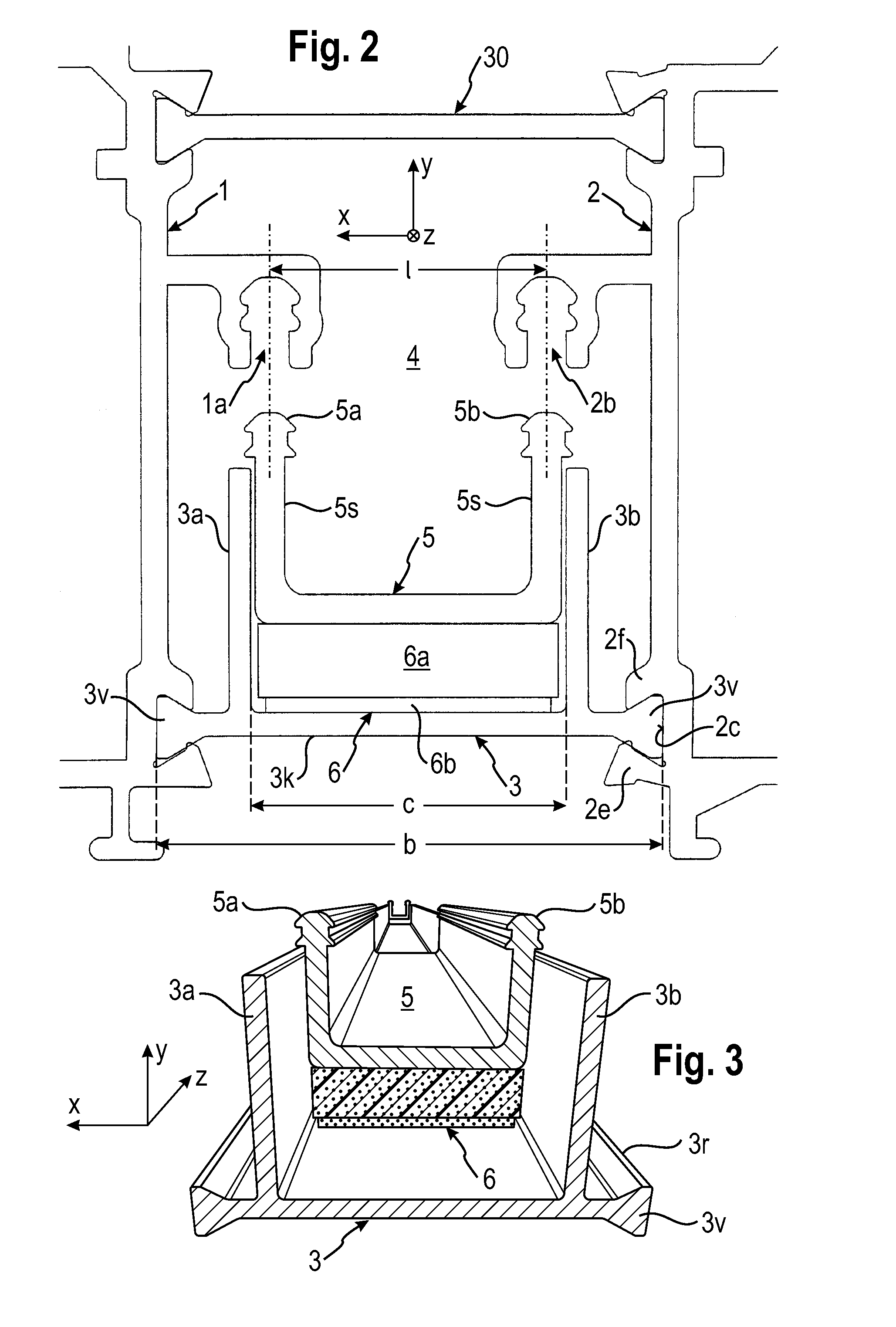 Composite profile for window, door or facade element