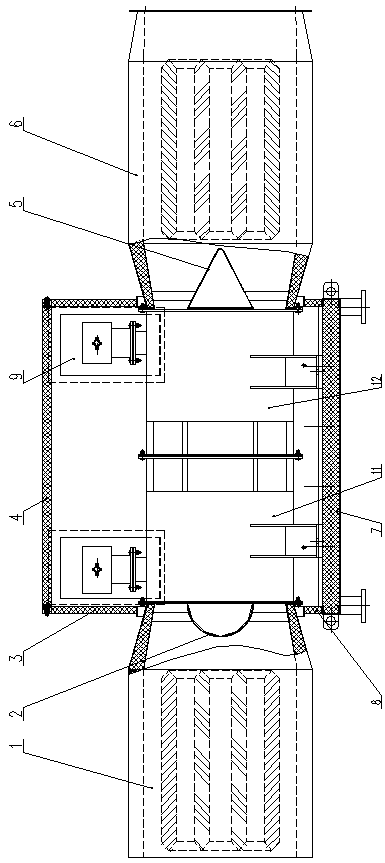 Low noise local ventilator for mine