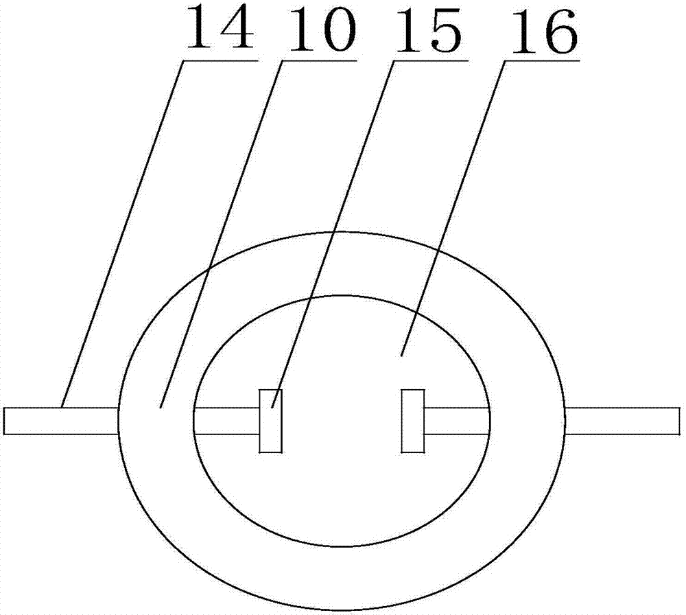 Grinding device for welding seam in surface of petroleum pipeline