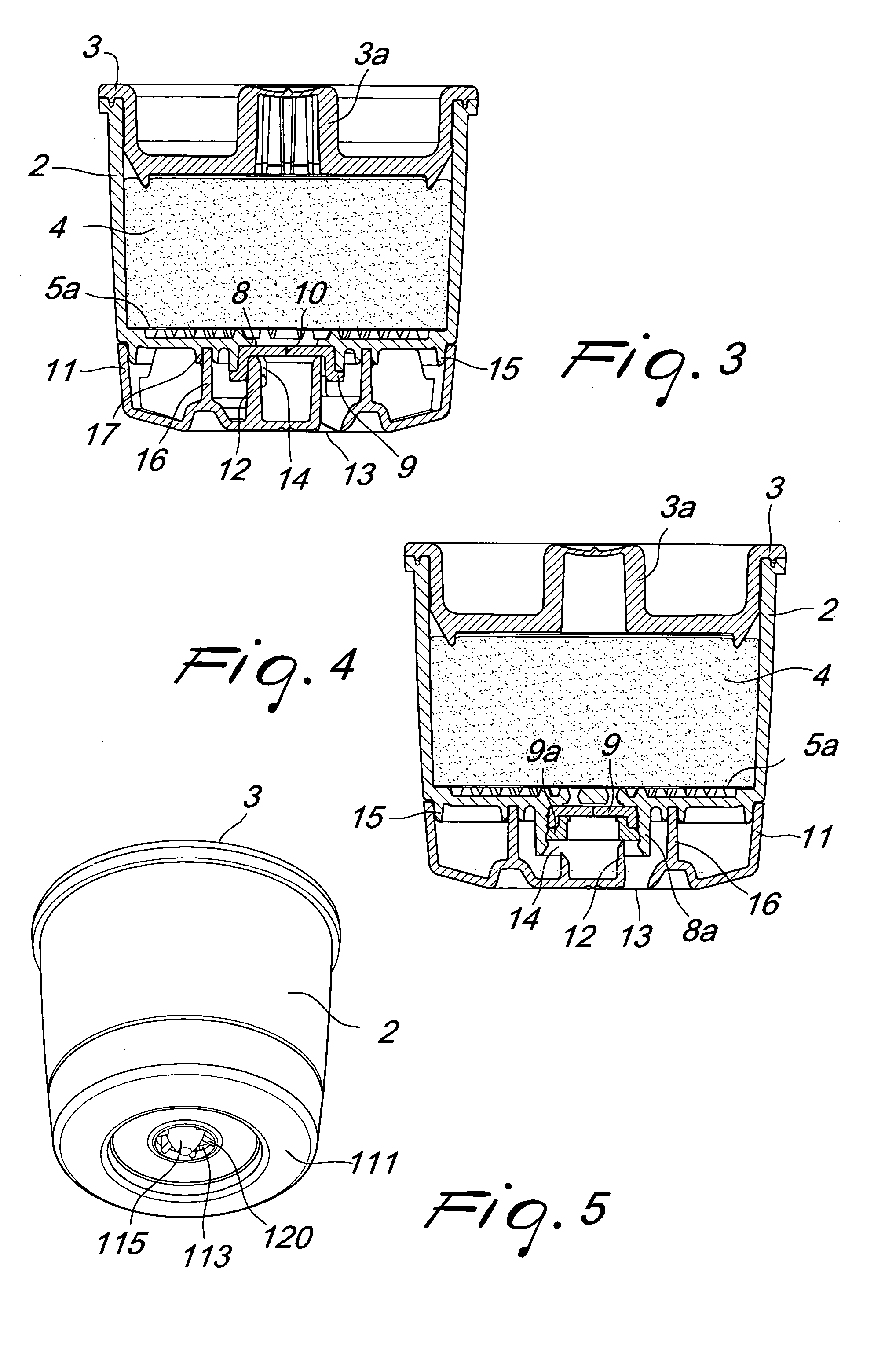 Capsules containing a substance in powder form from which a beverage, preferably espresso coffee, is to be extracted