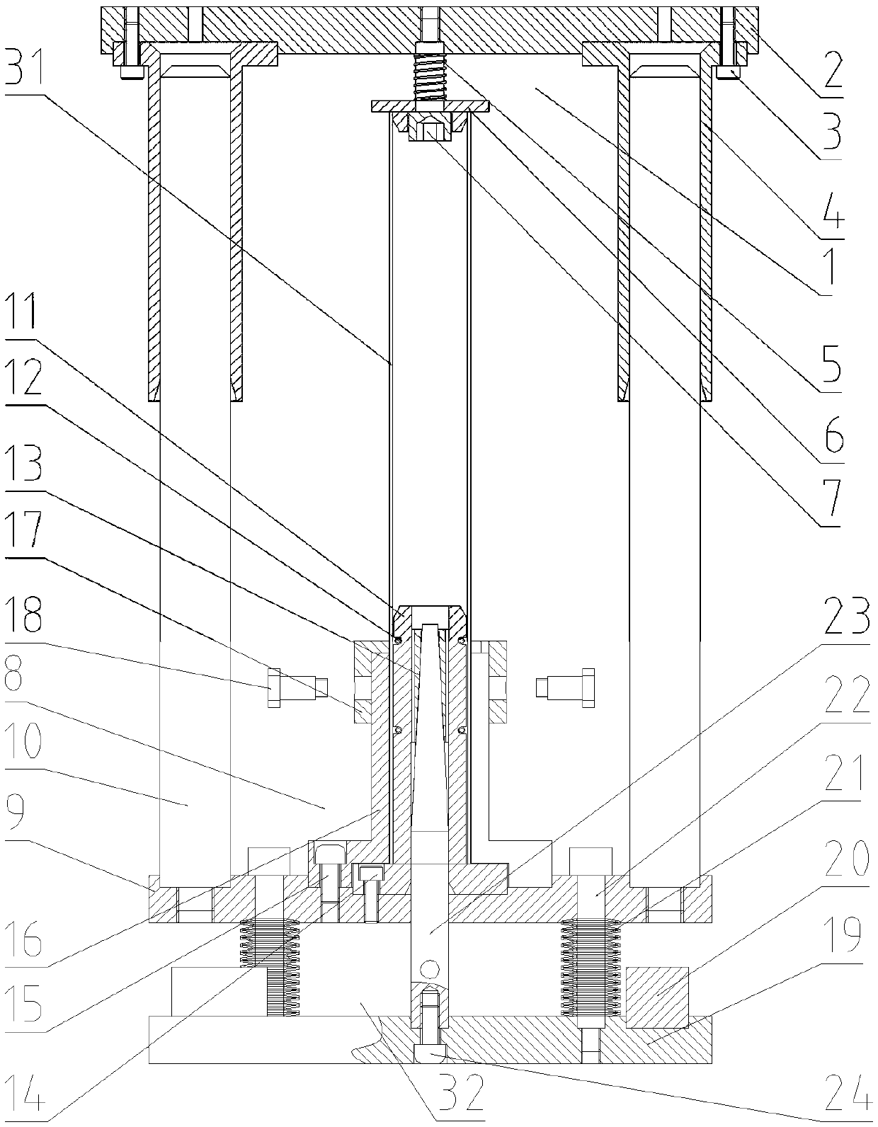 Vehicle shock absorber working cylinder expanding tool