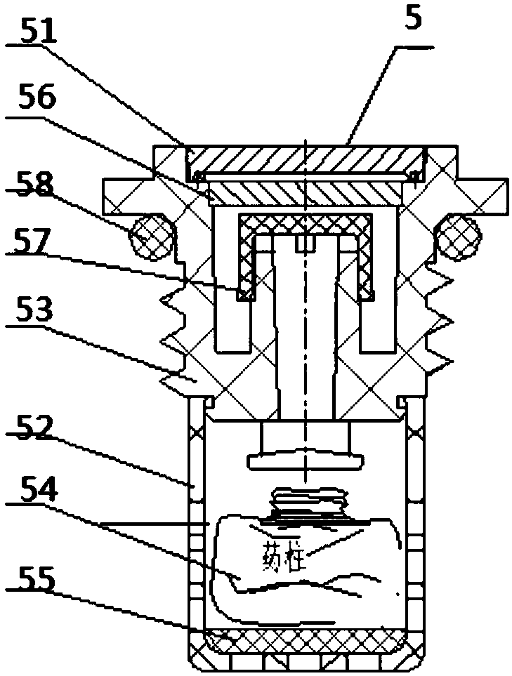 High-temperature colloid lead acid battery with oxygen and hydrogen combining plug