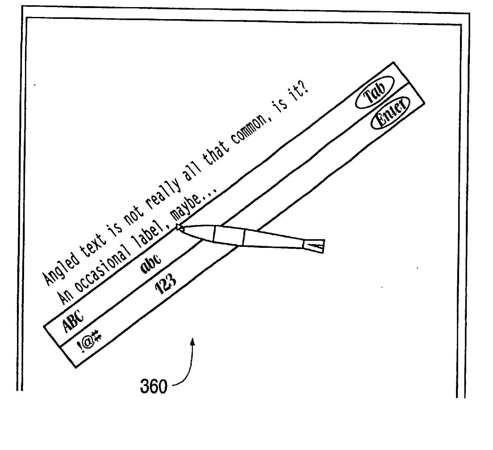 Pen-based interface for a notepad computer