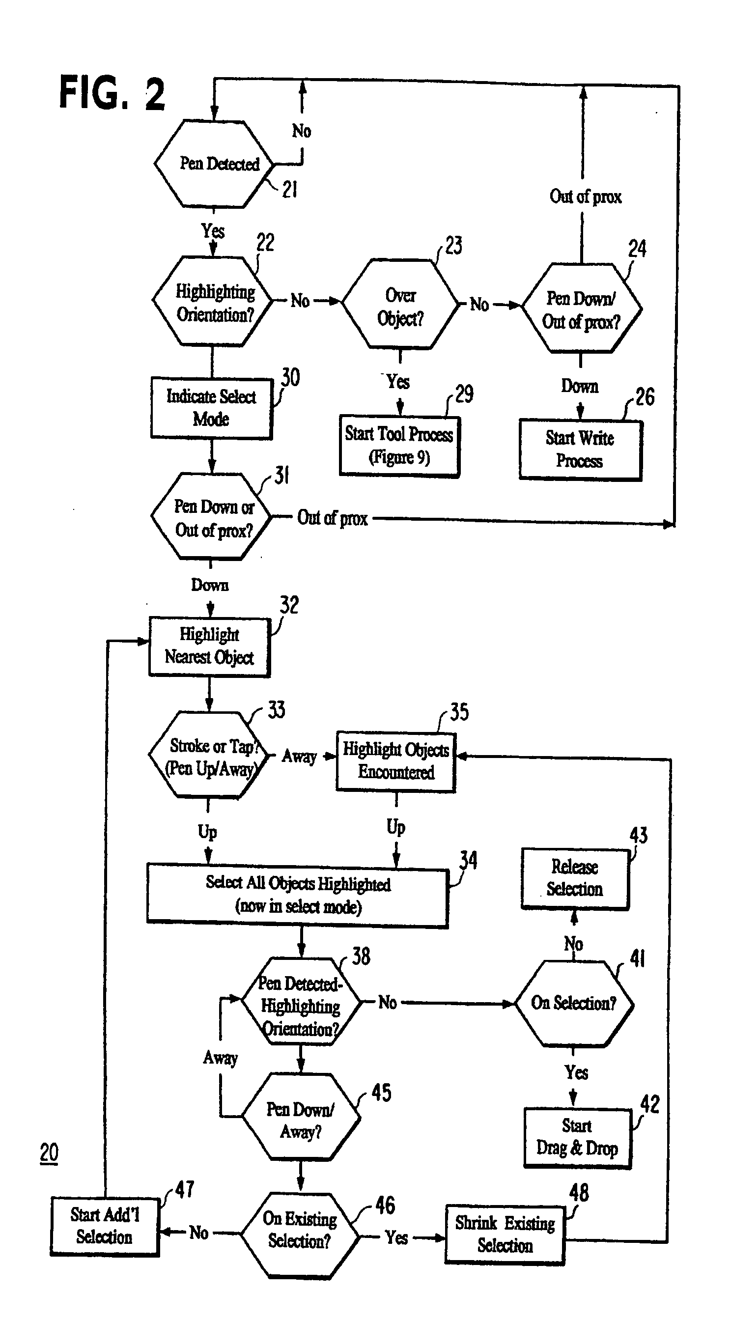 Pen-based interface for a notepad computer