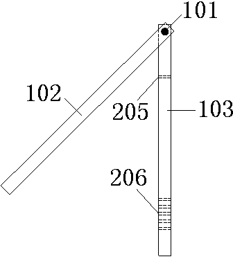 Bamboo structure emergency house with foldable portal frame