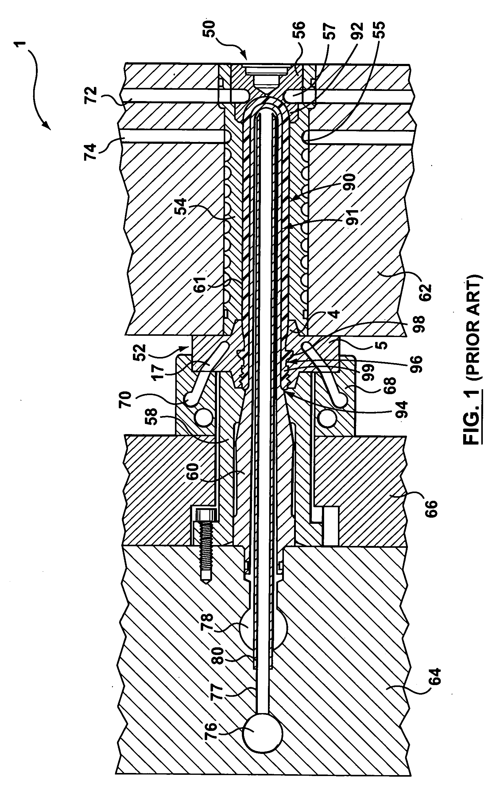 Mold split insert