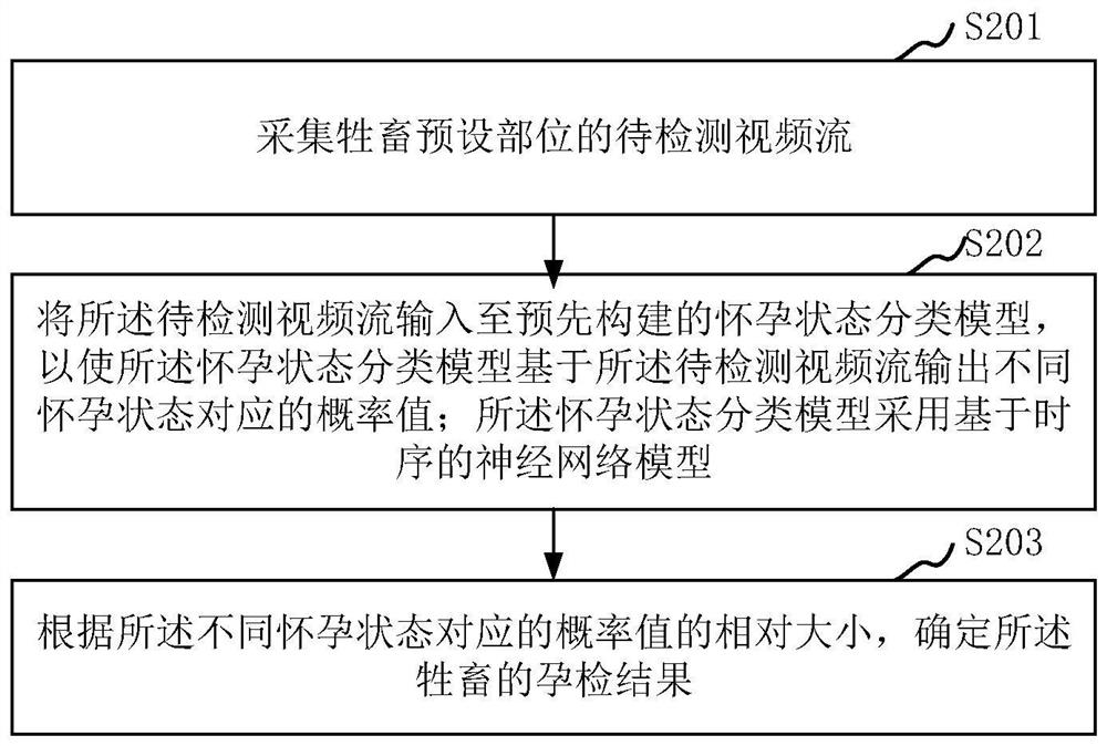 Pregnancy detection method and device based on artificial intelligence, computer equipment and medium