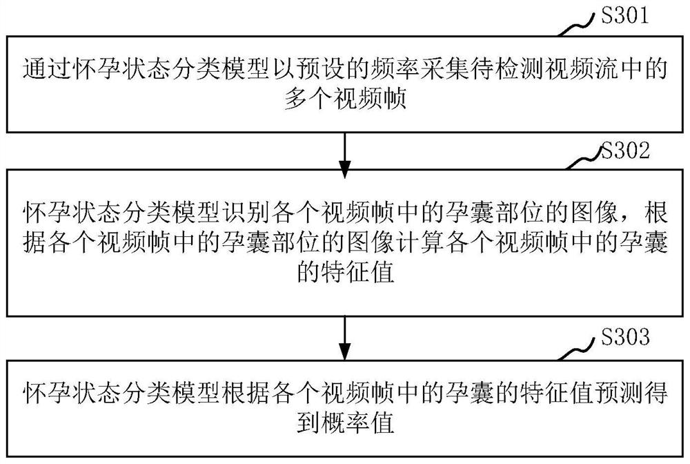 Pregnancy detection method and device based on artificial intelligence, computer equipment and medium