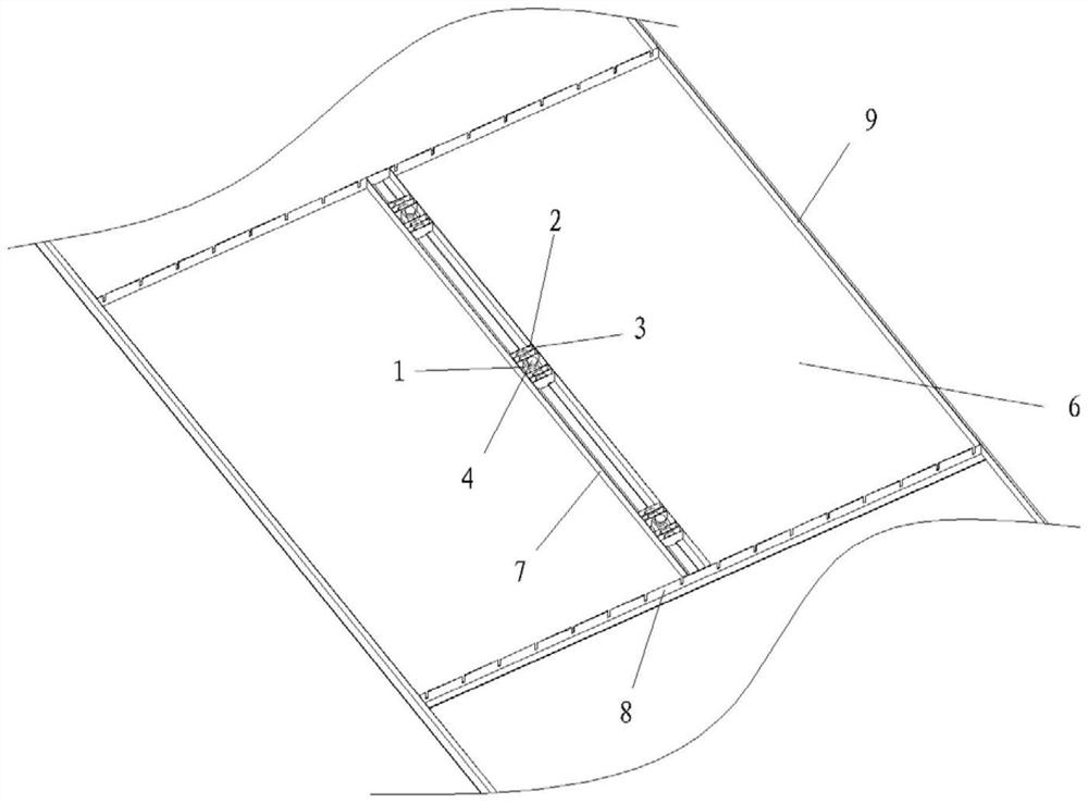 Long-line die table prefabricated component edge template fixing device and long-line die table comprising long-line die table prefabricated component edge template fixing device