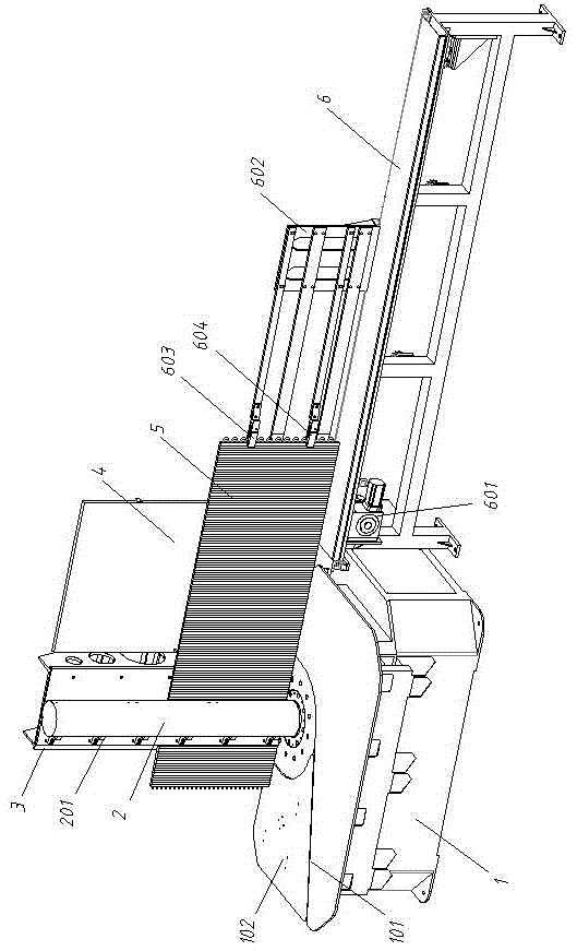 A vertical bending machine