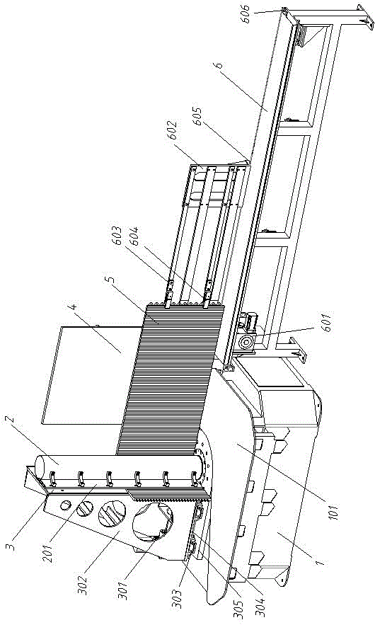 A vertical bending machine