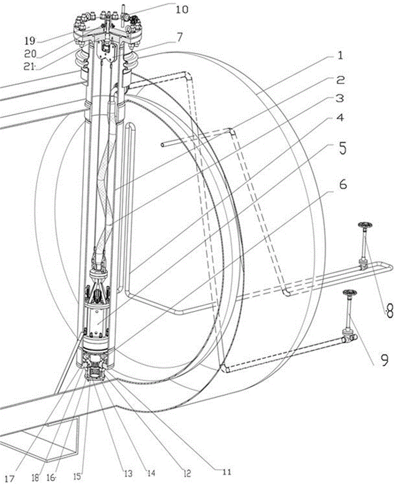 Built-in pump LNG (liquefied natural gas) storage tank