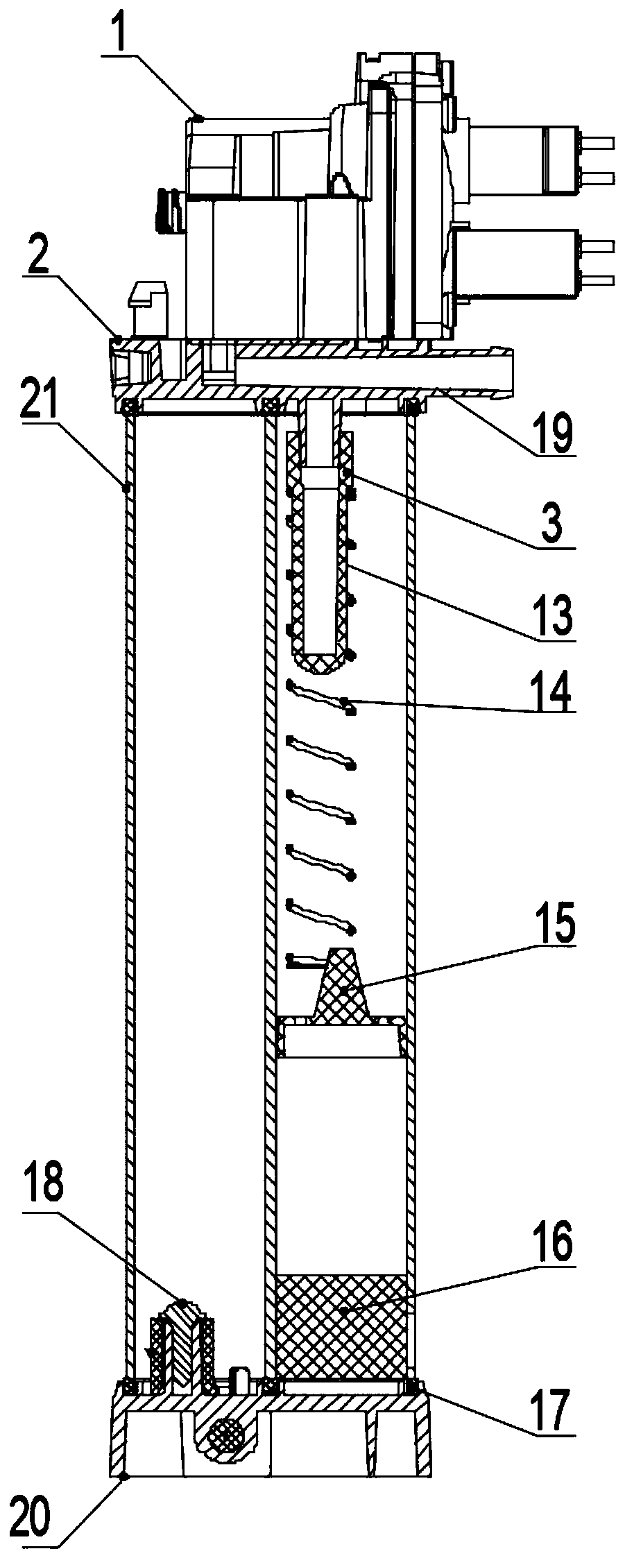 Nitrogen exhaust guide valve and noise reduction method