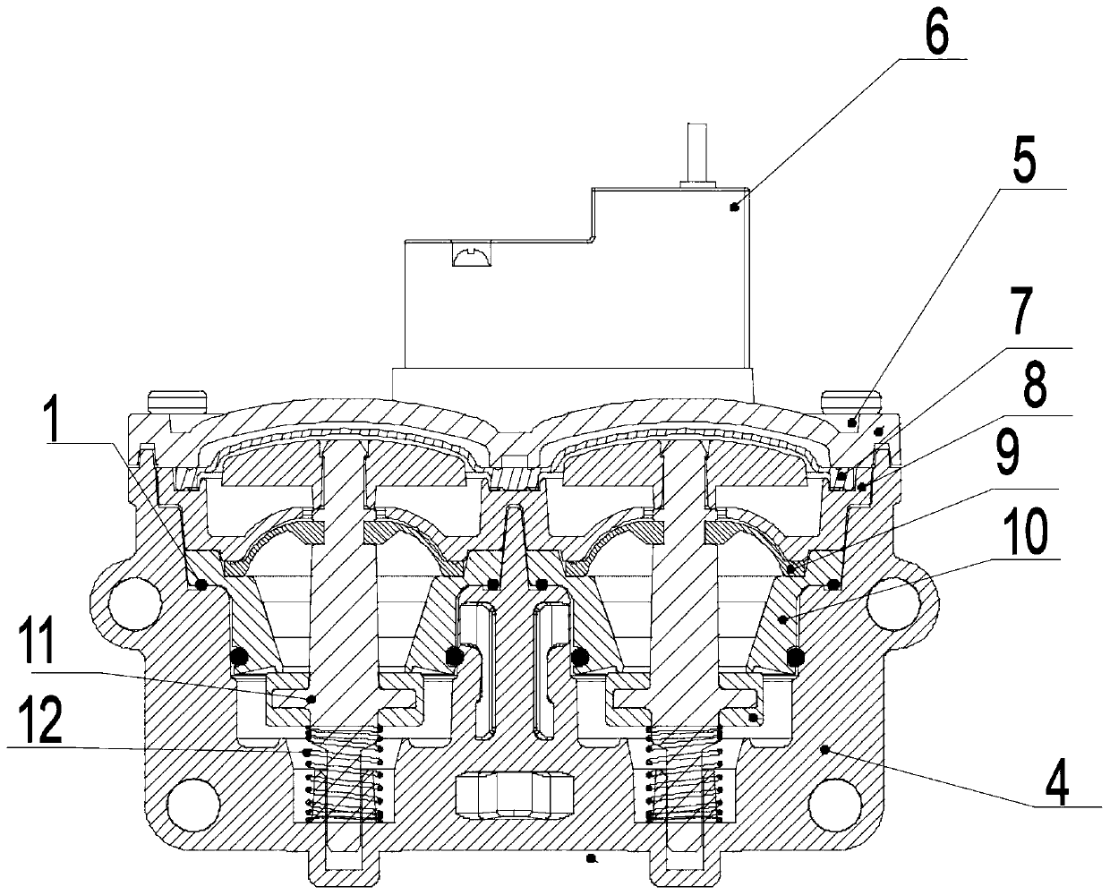 Nitrogen exhaust guide valve and noise reduction method