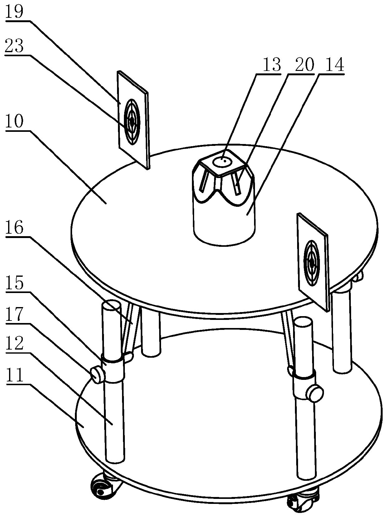 Experimental testing device for mechanical properties of horizontal axis composite wind turbine blades