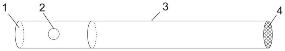 Cigarette mouthpiece containing large particle solid fragrance beads and preparation method thereof