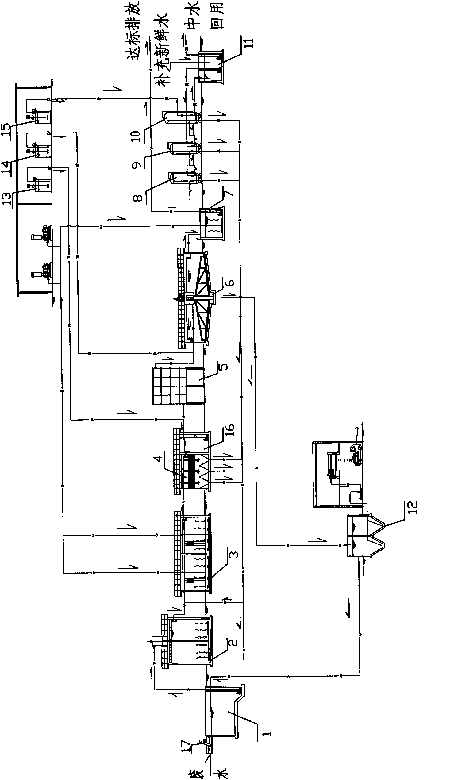 Printing and dyeing wastewater treatment system