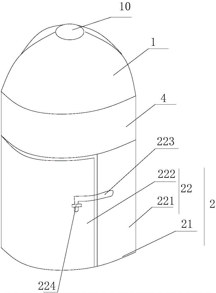 Plastic woven trash basket