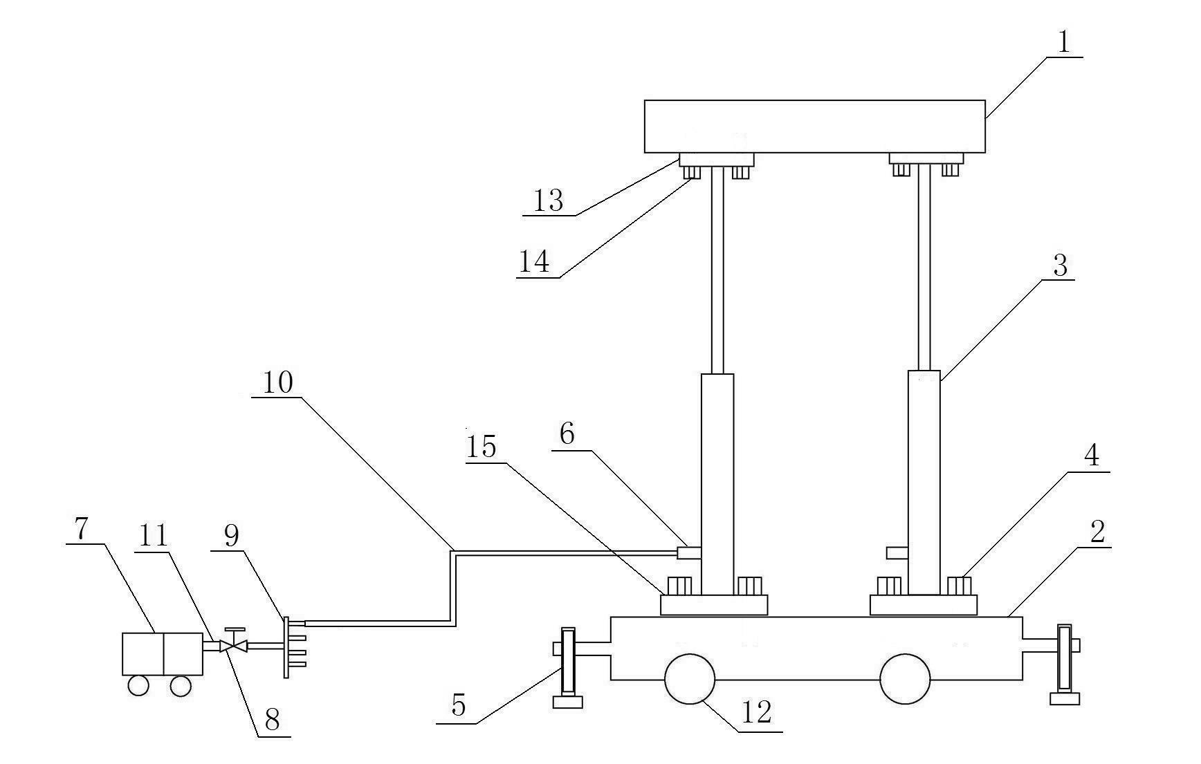 Disassembling tool table for disassembling engine brake