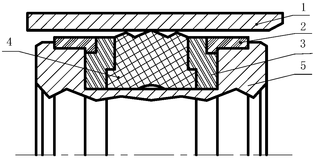 Composite sealing device applied to piston of hydraulic cylinder, and hydraulic cylinder