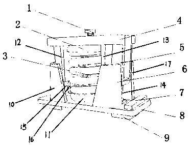 Noise reduction vibration isolator used for high voltage electric power container installation