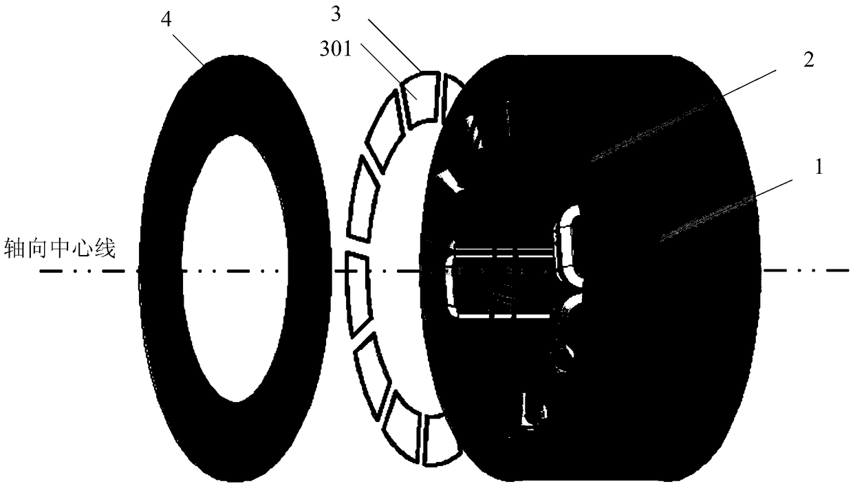 Device and method for detecting winding inter-turn short-circuit fault of fraction-slot concentrated winding permanent magnet motor