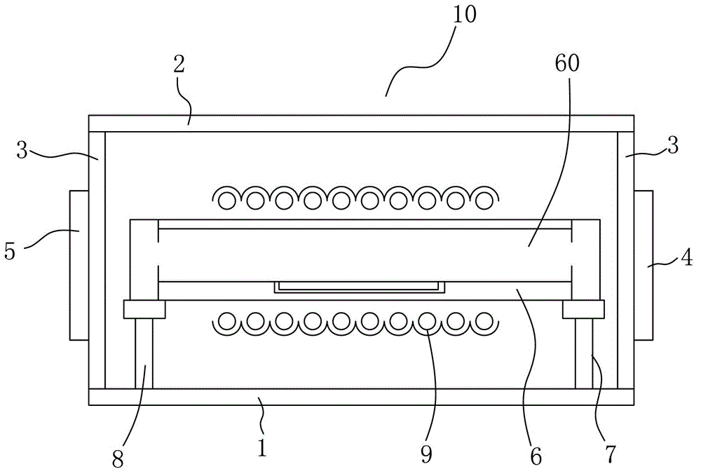 High-temperature large area silicon carbide epitaxial growth device and treatment method