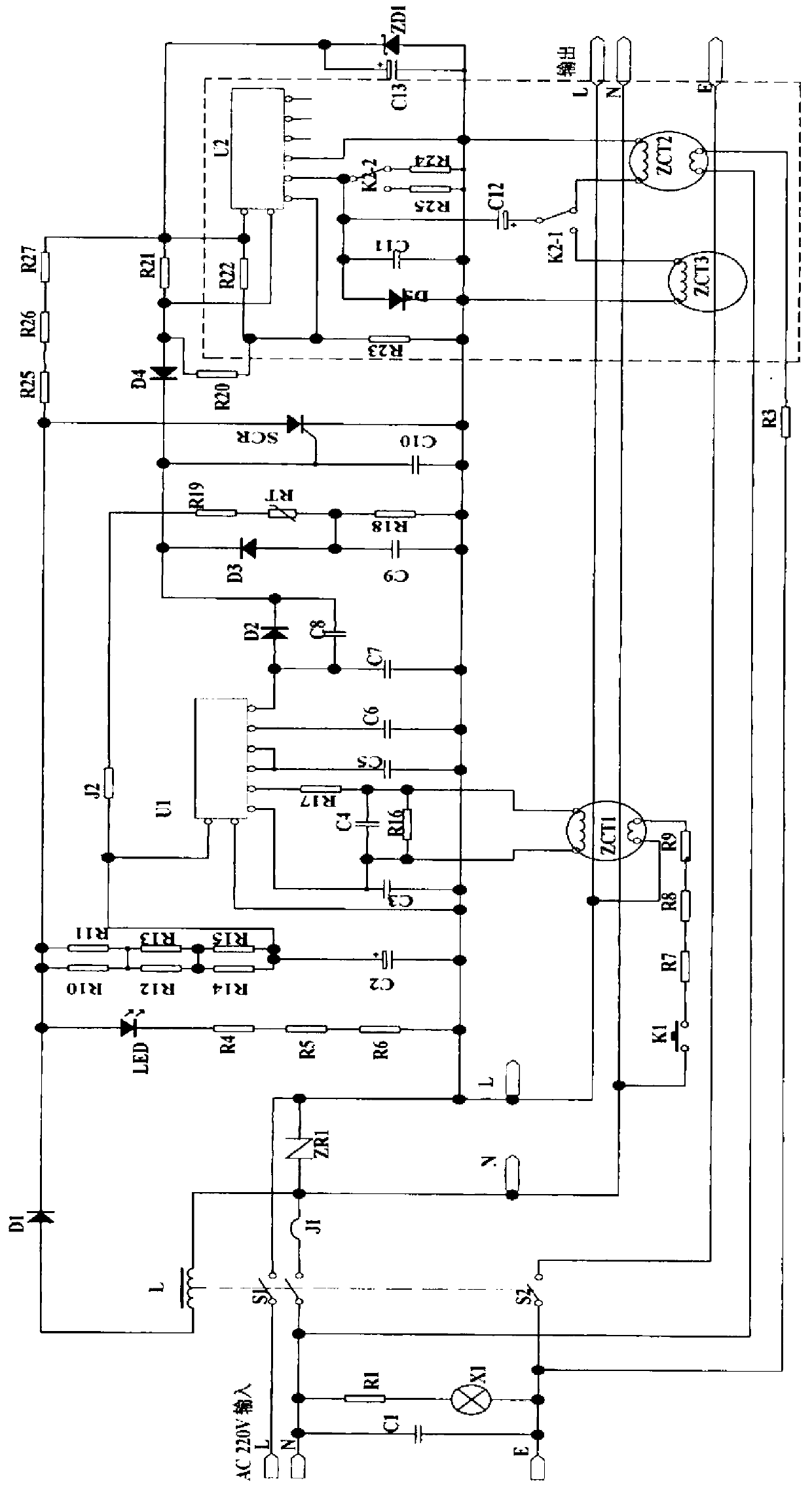 Electric leakage prevention plug circuit