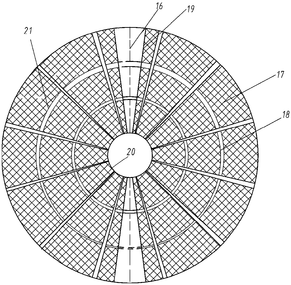 Rotation-based combined desulfurization and denitrification distribution system