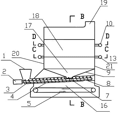 Gas-solid separation and re-coupling type biomass clean combustion device and combustion method