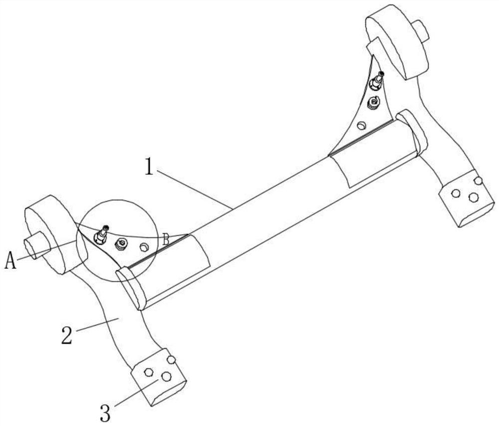 High-strength steel punch forming reel pipe torsion beam