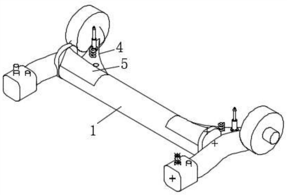 High-strength steel punch forming reel pipe torsion beam