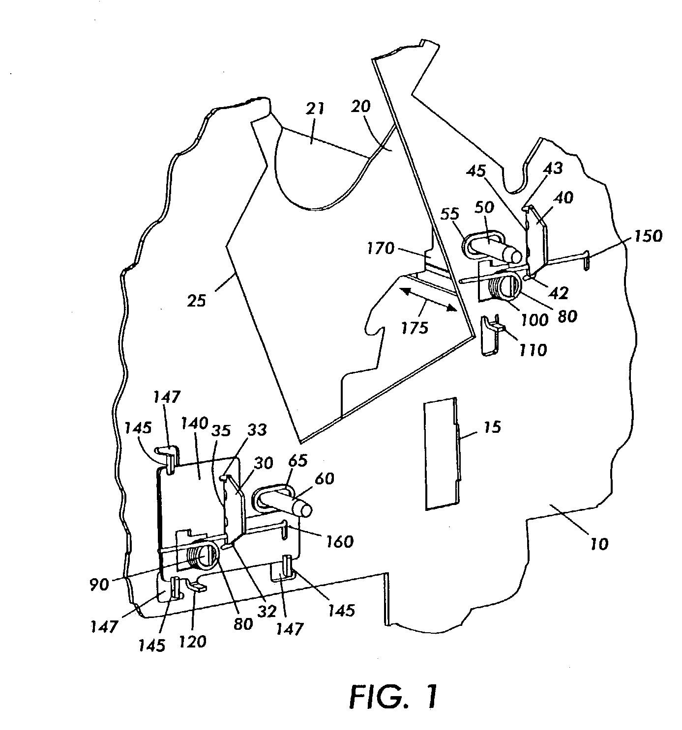 Apparatus and methods for connecting a movable subsystem to a frame