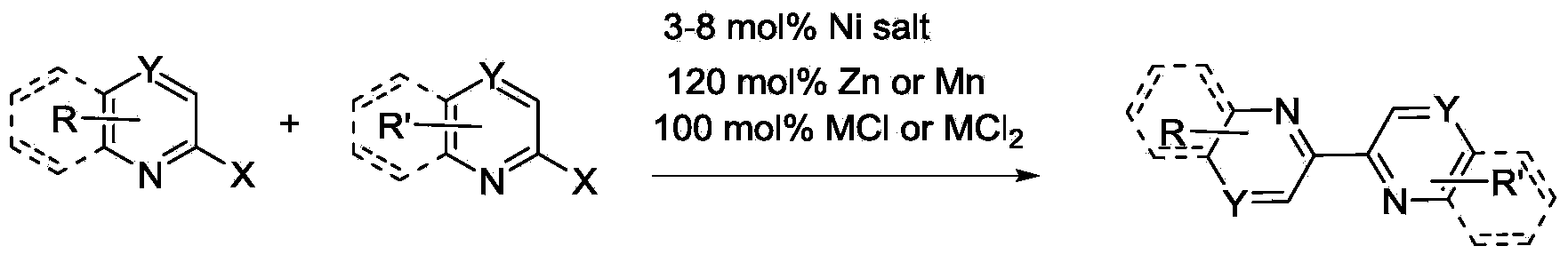 Synthesis method of dipyridyl derivative or analogue