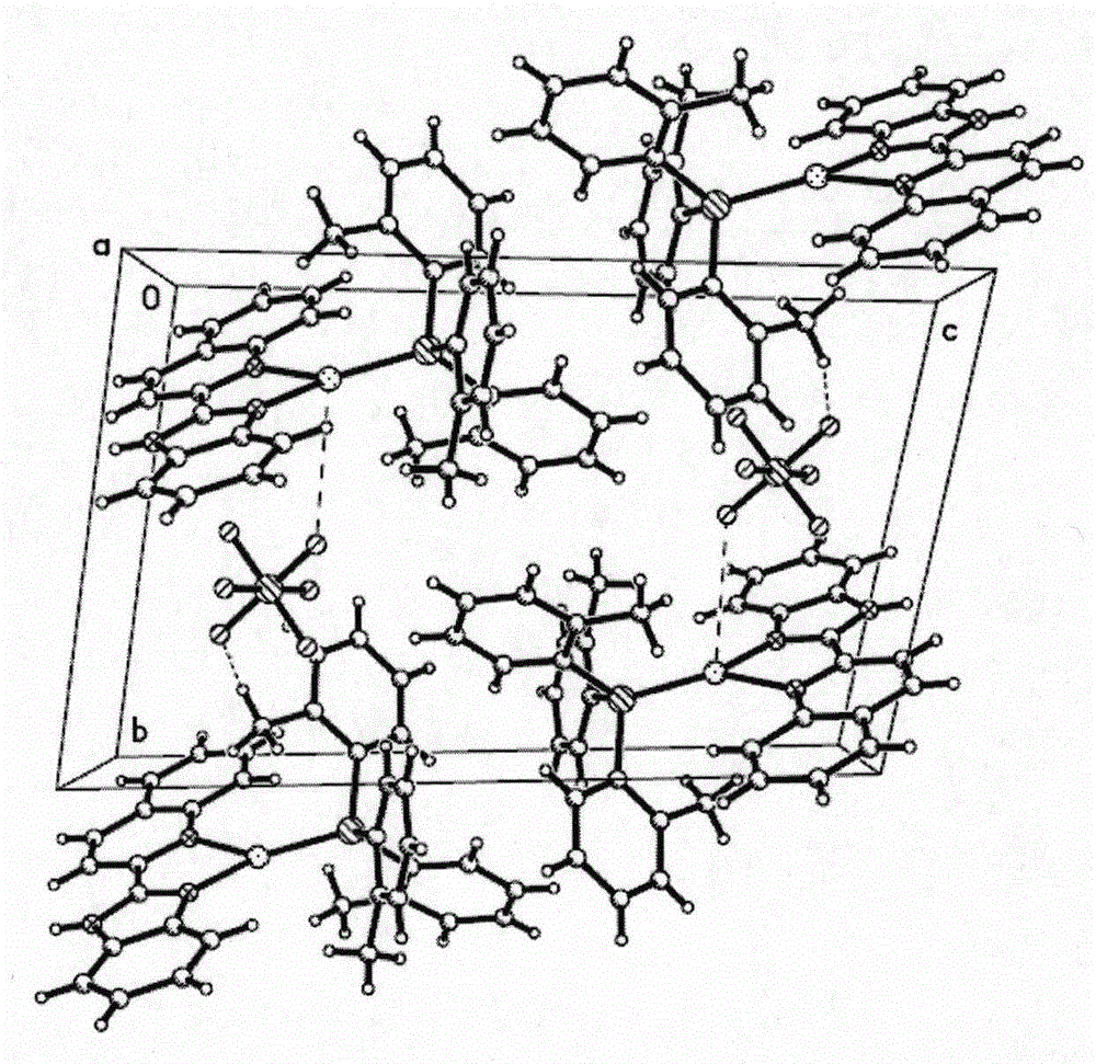 Yellow phosphorescence three-coordination cation type copper complex light-emitting materials