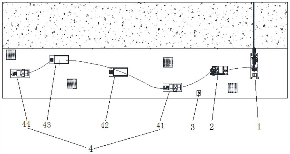 Coal mine underground drilling construction equipment system and construction parameter optimization method thereof