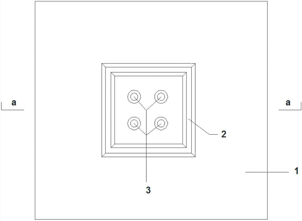 Novel floor tile prevented from shedding from cement mortar layer and construction method of novel floor tile