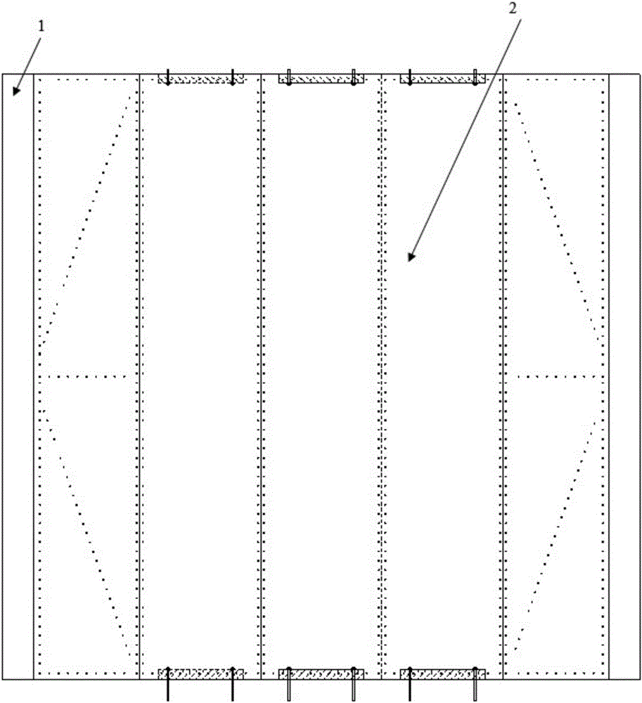 Overall-prefabricated light steel keel combined wall-column synergistic shear resistant member and assembly method