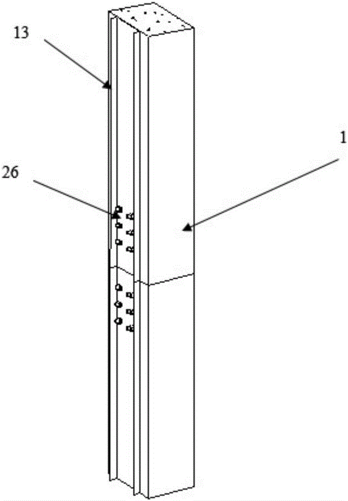 Overall-prefabricated light steel keel combined wall-column synergistic shear resistant member and assembly method