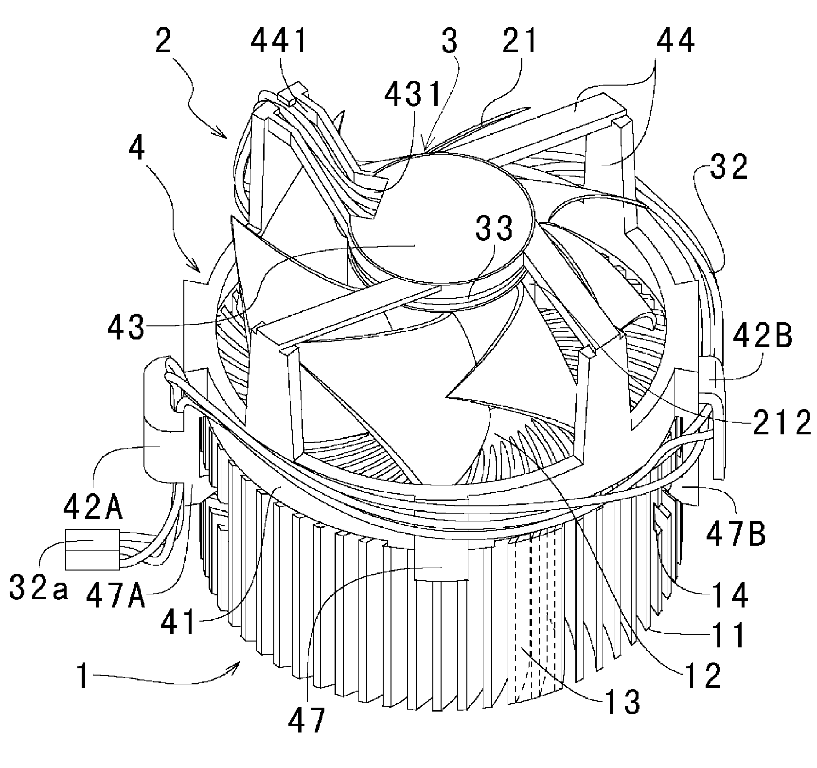 Heat sink fan