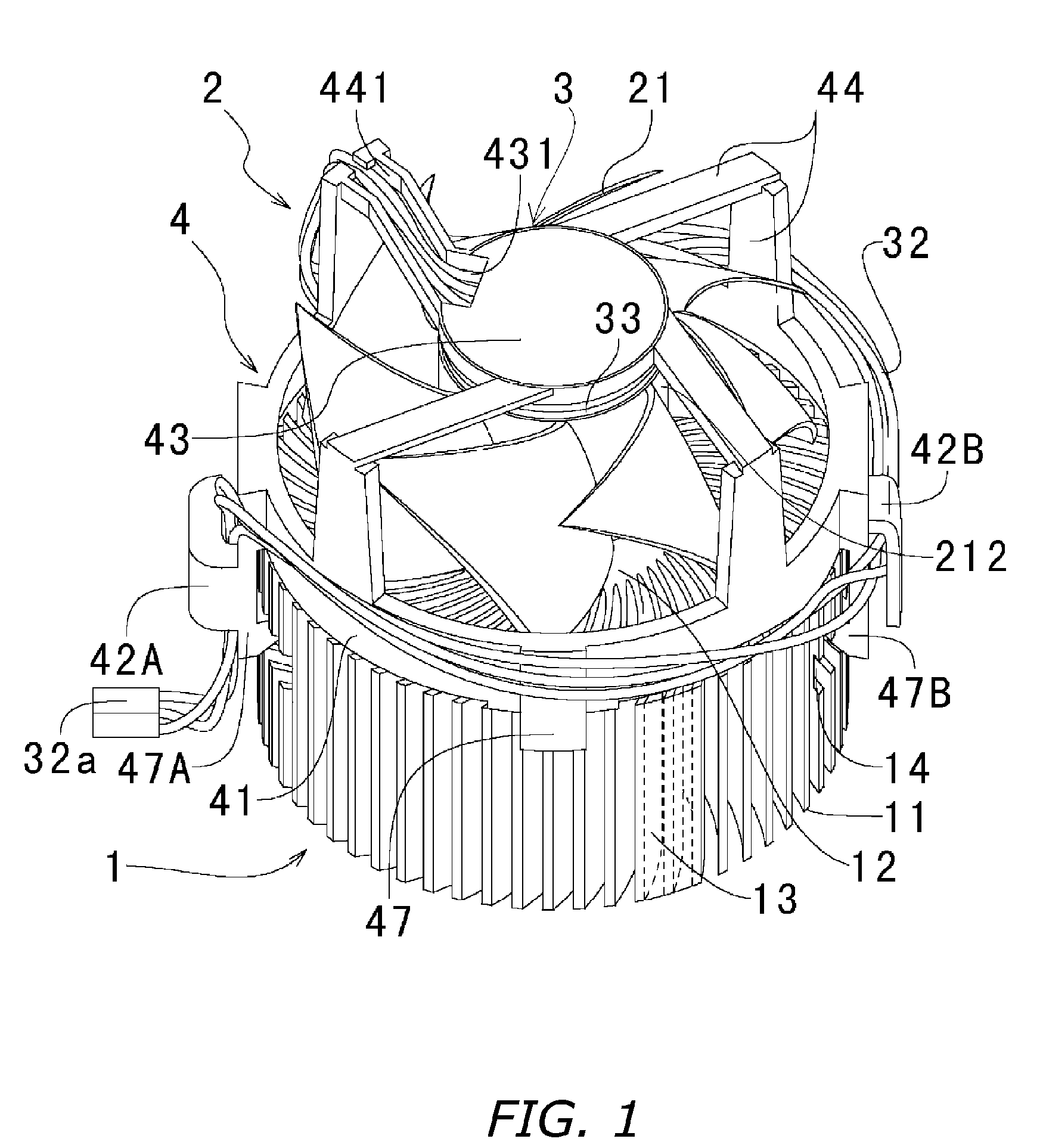 Heat sink fan