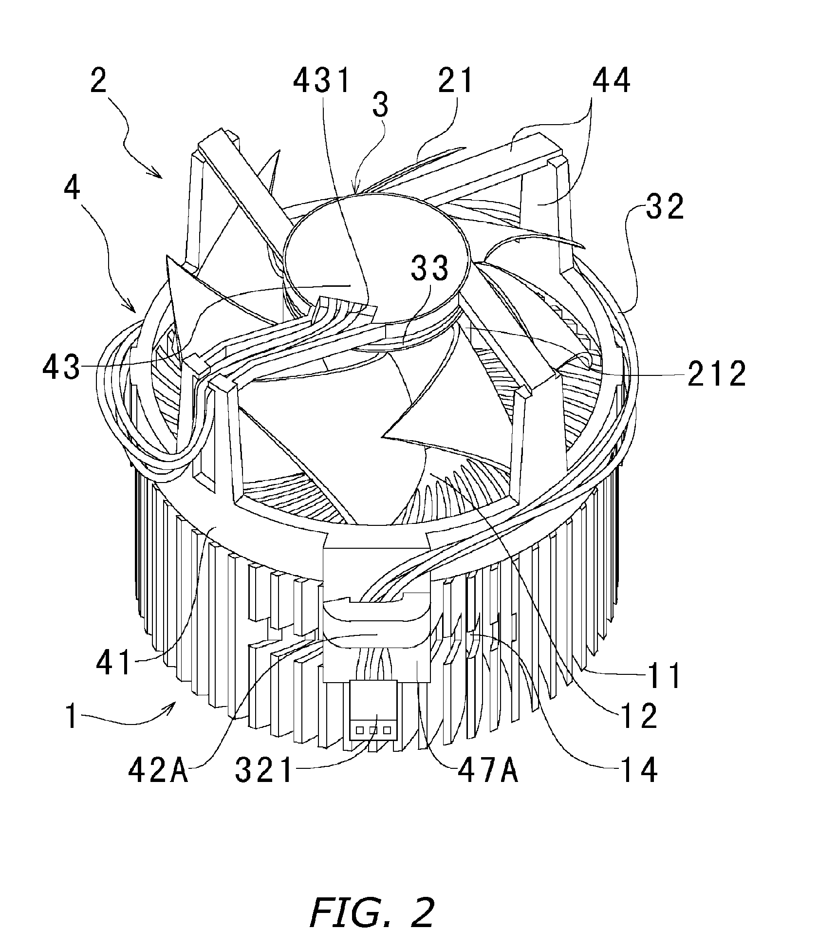 Heat sink fan