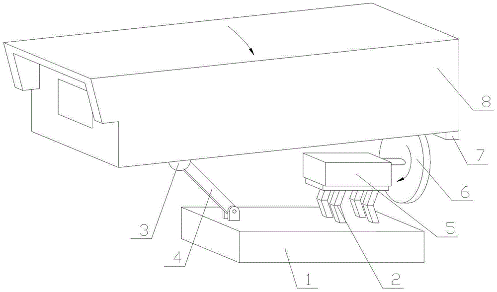 Swing type intelligent traffic road condition information acquisition apparatus