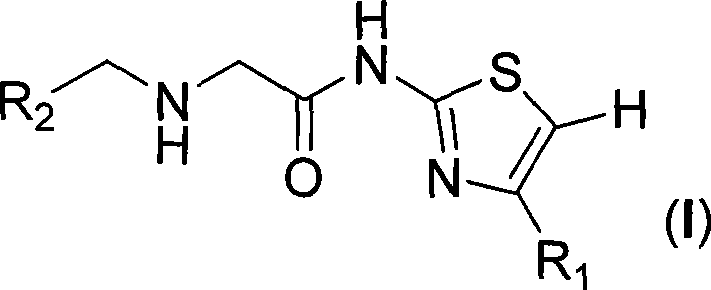 Amide thiazole derivant, preparation method and use thereof