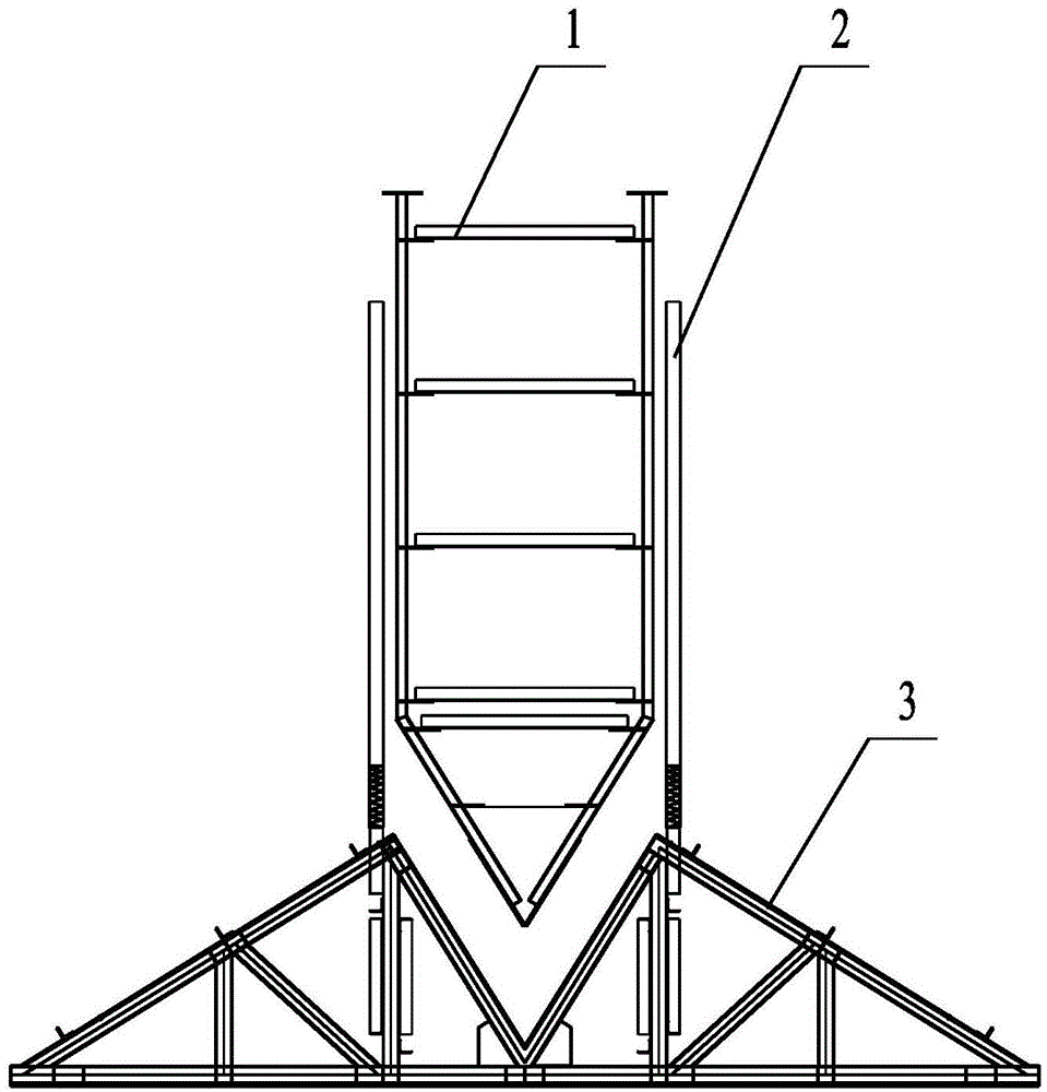 Cofferdam launching method